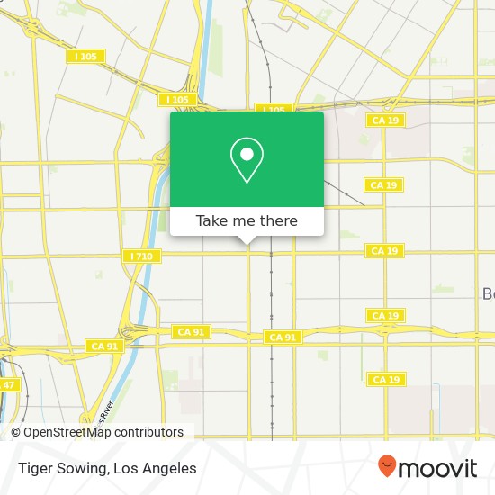 Mapa de Tiger Sowing, 15735 Garfield Ave Paramount, CA 90723
