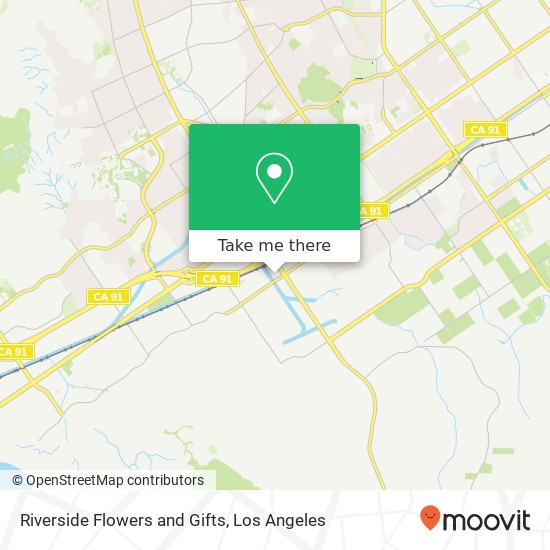 Mapa de Riverside Flowers and Gifts, 3410 La Sierra Ave Riverside, CA 92503