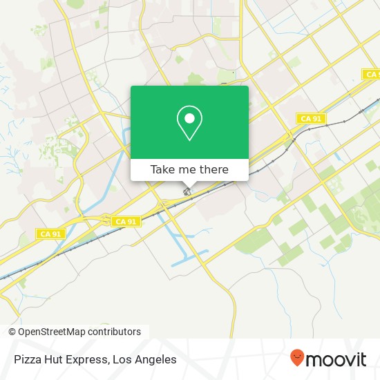 Mapa de Pizza Hut Express, 3500 Polk St Riverside, CA 92505