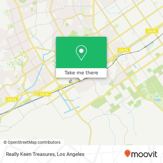 Mapa de Really Keen Treasures, 10555 Indiana Ave Riverside, CA 92503