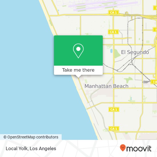 Mapa de Local Yolk, 3414 Highland Ave Manhattan Beach, CA 90266