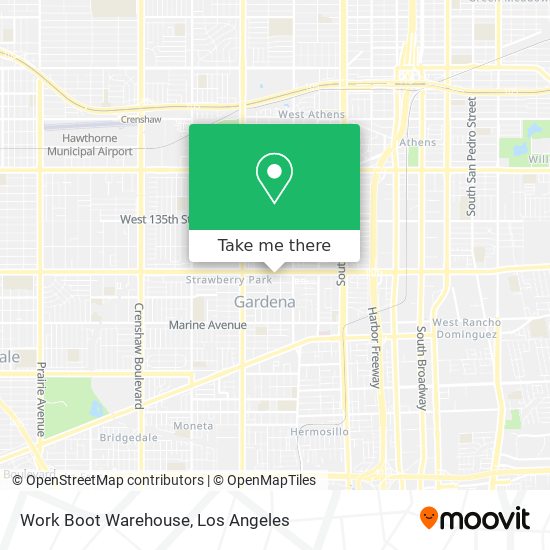 Mapa de Work Boot Warehouse