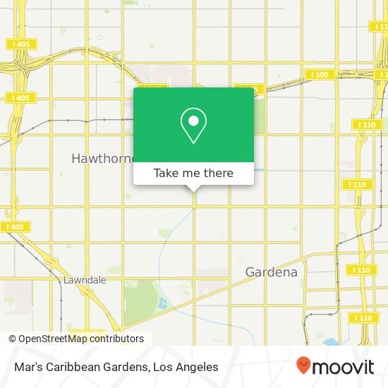 Mapa de Mar's Caribbean Gardens, 14008 Crenshaw Blvd Gardena, CA 90249