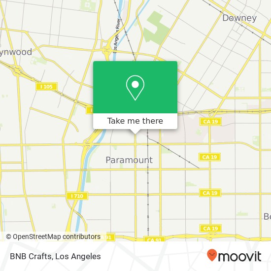 Mapa de BNB Crafts, 14044 Garfield Ave Paramount, CA 90723