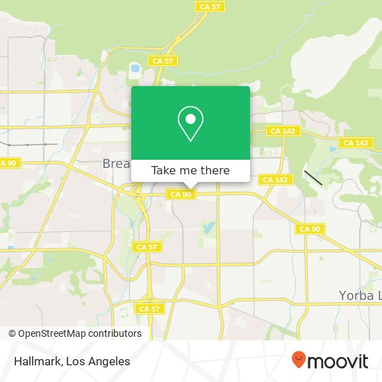 Mapa de Hallmark, 2395 E Imperial Hwy Brea, CA 92821