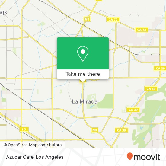 Mapa de Azucar Cafe, 12826 La Mirada Blvd La Mirada, CA 90638