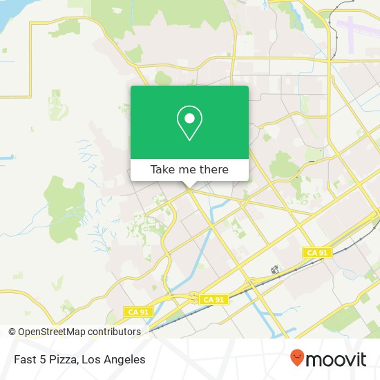 Mapa de Fast 5 Pizza, 4901 La Sierra Ave Riverside, CA 92505