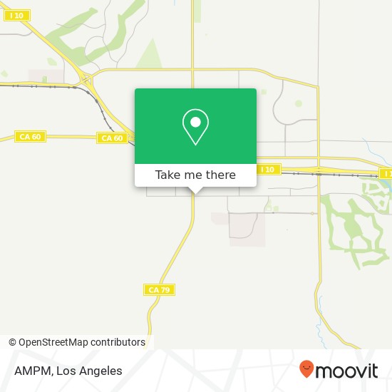 Mapa de AMPM, 450 E 1st St Beaumont, CA 92223