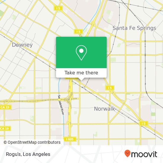 Mapa de Rogu's, 11005 Firestone Blvd Norwalk, CA 90650
