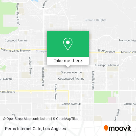 Perris Internet Cafe map