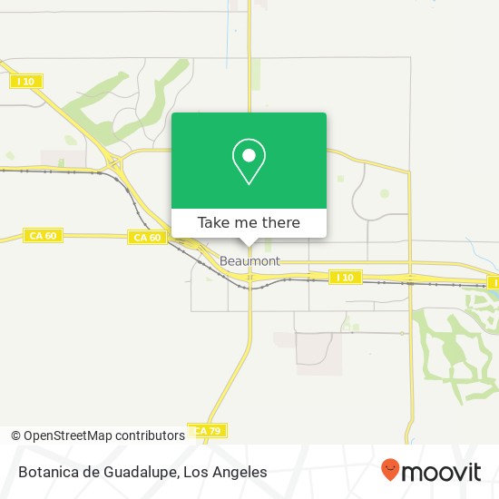 Mapa de Botanica de Guadalupe, 725 Beaumont Ave Beaumont, CA 92223