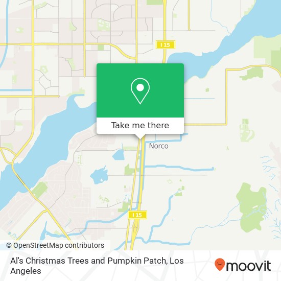 Mapa de Al's Christmas Trees and Pumpkin Patch, 3521 Hamner Ave CA