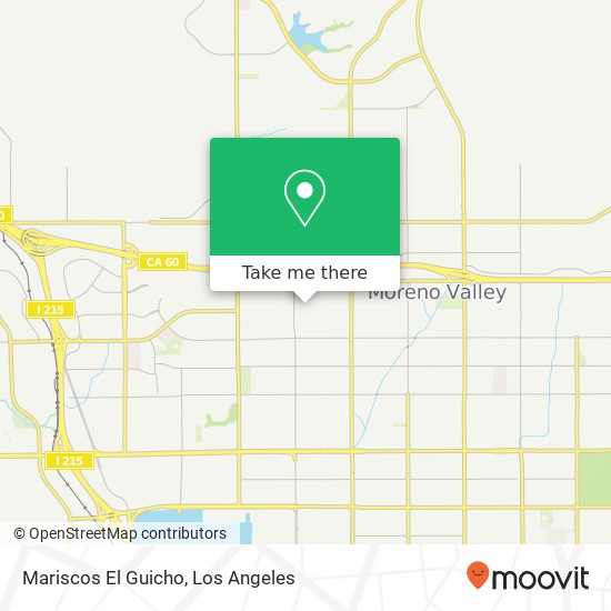 Mapa de Mariscos El Guicho, 12708 Drew Ct Moreno Valley, CA 92553