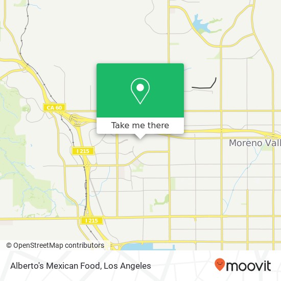 Alberto's Mexican Food, Moreno Valley, CA 92553 map