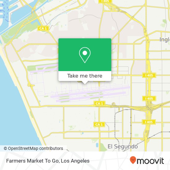 Mapa de Farmers Market To Go, World Way S Los Angeles, CA 90045