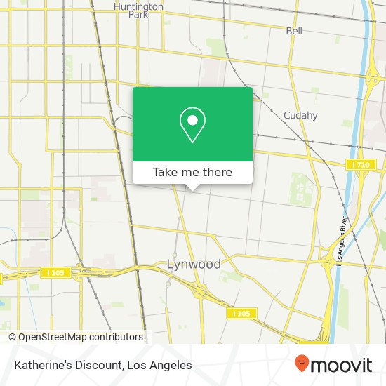 Mapa de Katherine's Discount, 3304 Tweedy Blvd South Gate, CA 90280