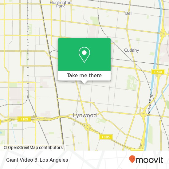 Mapa de Giant Video 3, 3310 Tweedy Blvd South Gate, CA 90280
