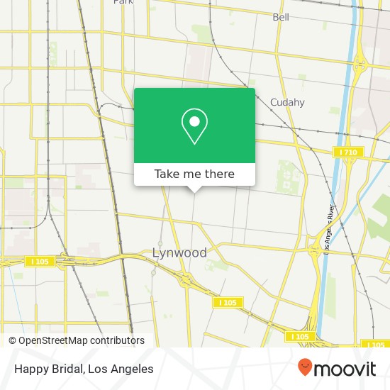 Mapa de Happy Bridal, 10140 California Ave South Gate, CA 90280