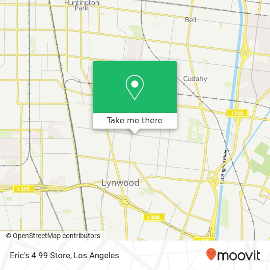 Mapa de Eric's 4 99 Store, 3608 Tweedy Blvd South Gate, CA 90280
