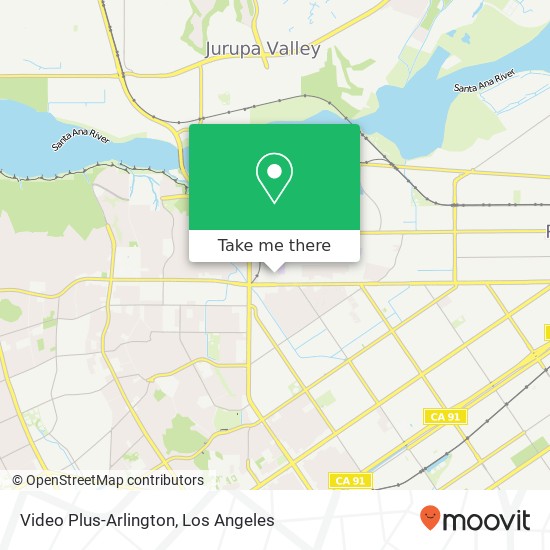 Mapa de Video Plus-Arlington, 7107 Arlington Ave Riverside, CA 92503