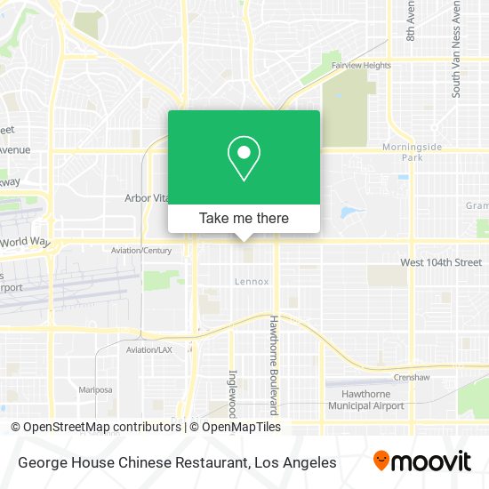 George House Chinese Restaurant map