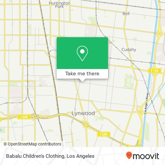 Mapa de Babalu Children's Clothing, 3300 Tweedy Blvd South Gate, CA 90280