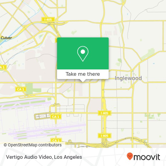 Mapa de Vertigo Audio Video, 5710 W Manchester Ave Los Angeles, CA 90045