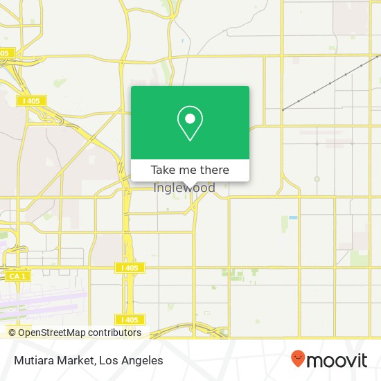 Mapa de Mutiara Market, 225 S La Brea Ave Inglewood, CA 90301