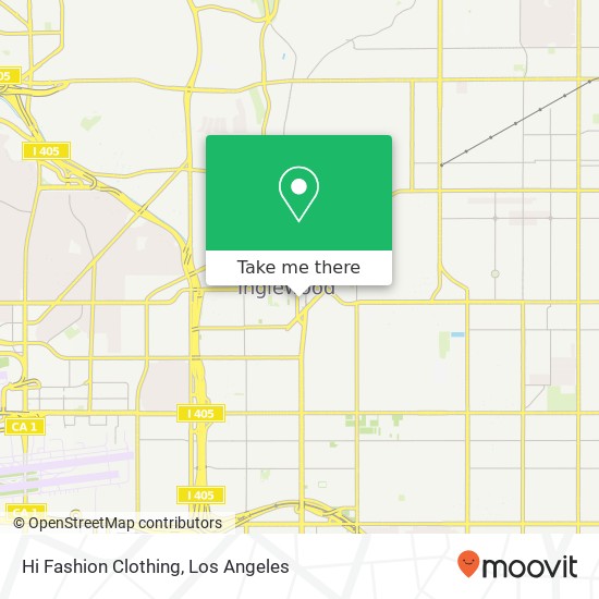 Mapa de Hi Fashion Clothing, 300 S La Brea Ave Inglewood, CA 90301