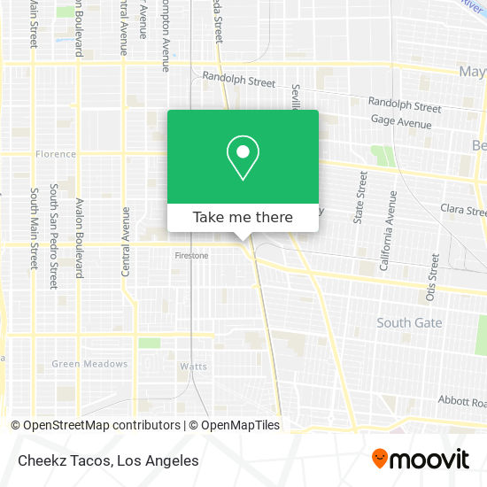 Cheekz Tacos map