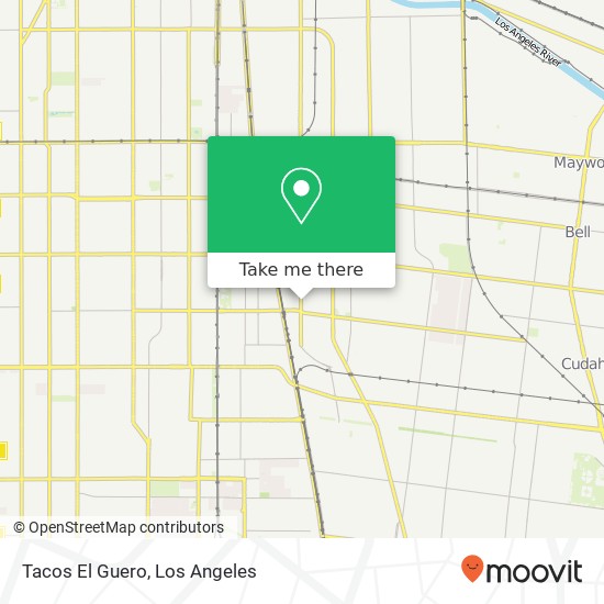 Mapa de Tacos El Guero, 7806 Santa Fe Ave Huntington Park, CA 90255