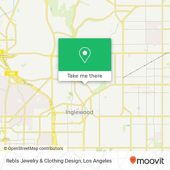 Mapa de Rebls Jewelry & Clothing Design, E Hyde Park Blvd Inglewood, CA 90302