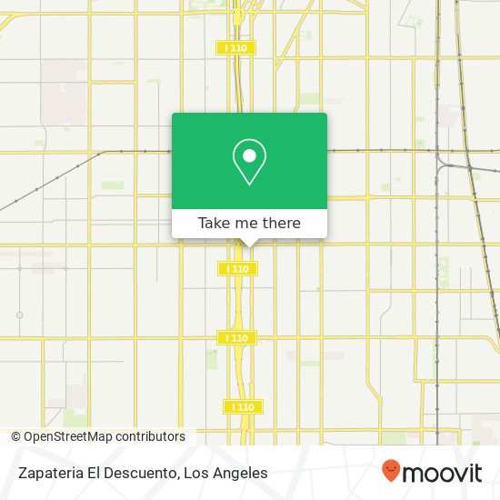 Mapa de Zapateria El Descuento, 7231 S Broadway Los Angeles, CA 90003