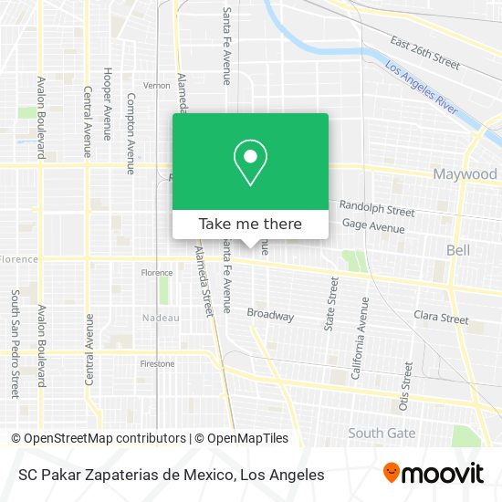 Mapa de SC Pakar Zapaterias de Mexico