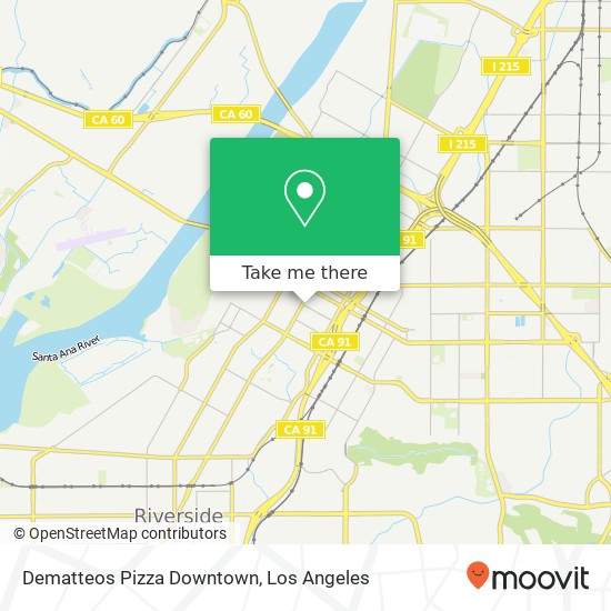 Dematteos Pizza Downtown, 3761 10th St Riverside, CA 92501 map