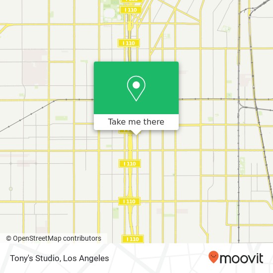 Mapa de Tony's Studio, 6707 S Broadway Los Angeles, CA 90003