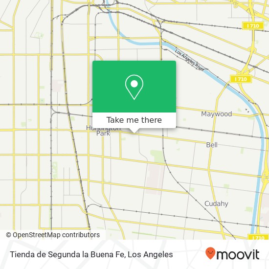 Mapa de Tienda de Segunda la Buena Fe, 3048 E Gage Ave Huntington Park, CA 90255