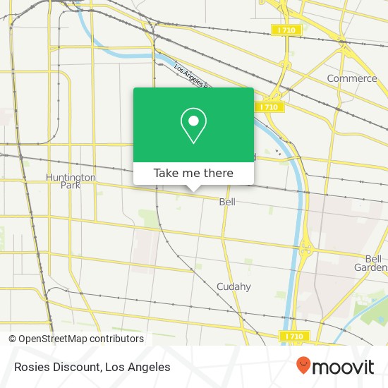 Mapa de Rosies Discount, 4033 Gage Ave Bell Gardens, CA 90201