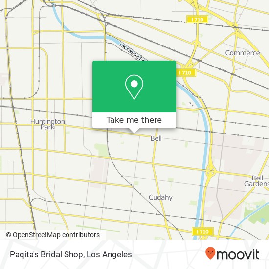 Mapa de Paqita's Bridal Shop, 4055 Gage Ave Bell, CA 90201