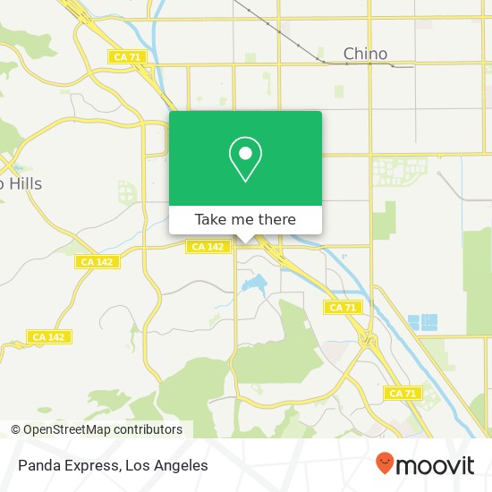 Mapa de Panda Express, 4200 Chino Hills Pkwy Chino Hills, CA 91709