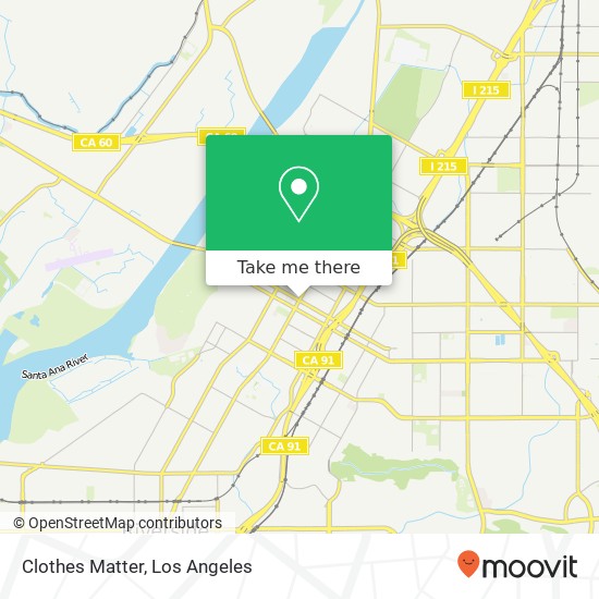 Mapa de Clothes Matter, 3687 Market St Riverside, CA 92501