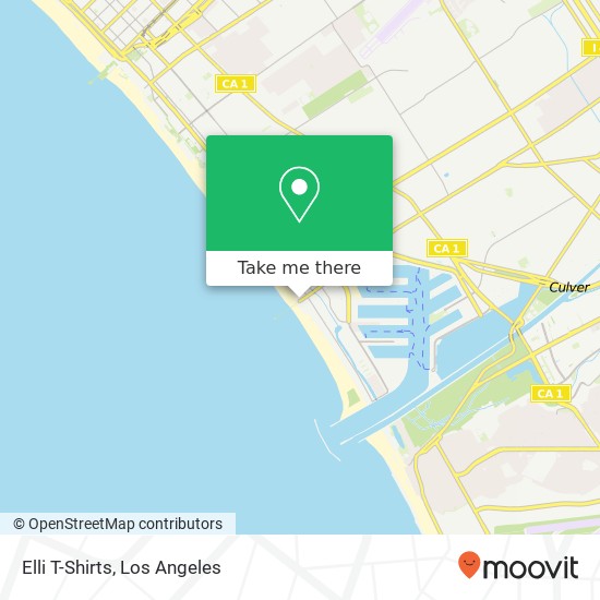 Mapa de Elli T-Shirts, 1 Washington Blvd Marina del Rey, CA 90292