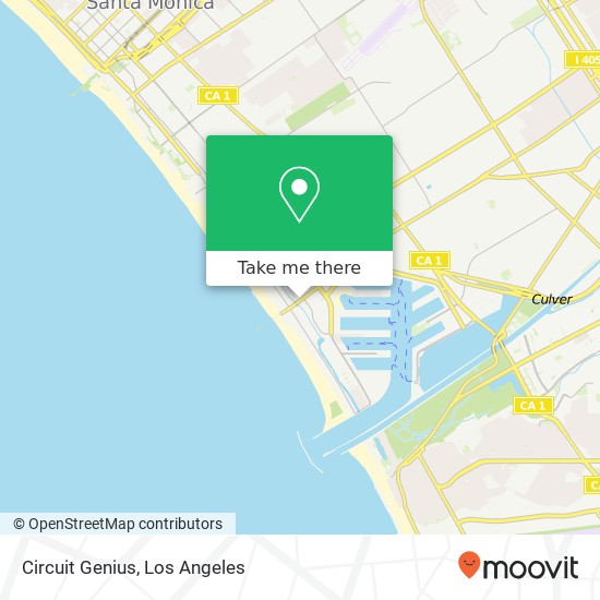 Mapa de Circuit Genius, 333 Washington Blvd Marina del Rey, CA 90292