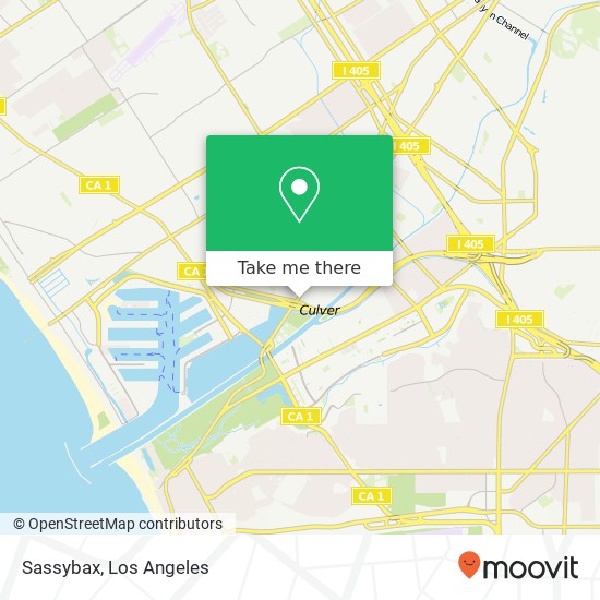 Mapa de Sassybax, 12950 Culver Blvd Los Angeles, CA 90066