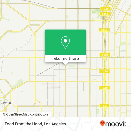 Mapa de Food From the Hood, 6109 S Western Ave Los Angeles, CA 90047