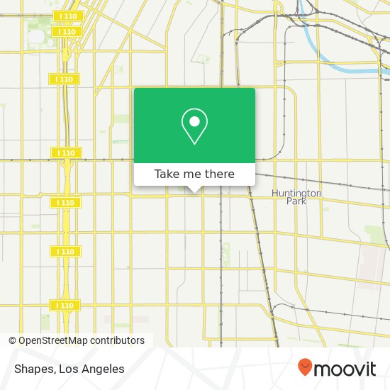 Mapa de Shapes, 1415 E Gage Ave Los Angeles, CA 90001