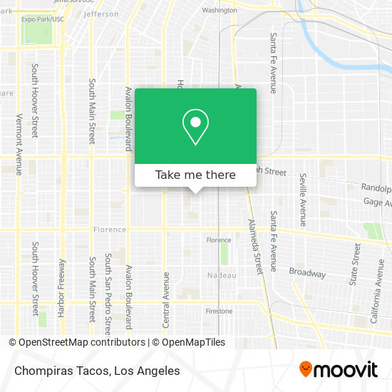 Chompiras Tacos map