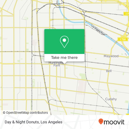 Mapa de Day & Night Donuts, 2822 E Gage Ave Huntington Park, CA 90255