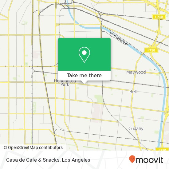 Mapa de Casa de Cafe & Snacks, 3047 E Gage Ave Huntington Park, CA 90255