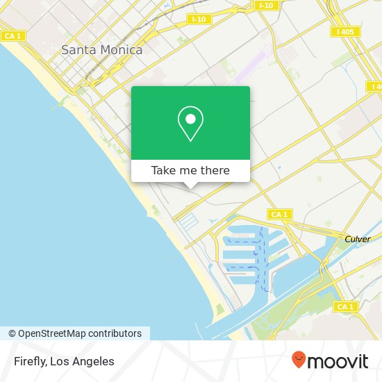 Mapa de Firefly, 1409 Abbot Kinney Blvd Venice, CA 90291